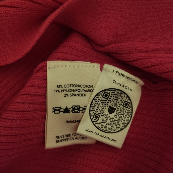 NWT Revolve LITA by Ciara Pink Side Button Ribbed Skirt Medium NWT - Picture 7 of 9